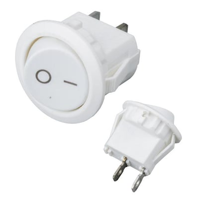 IC-133A Yuvarlak Işıksız On-Off Anahtar 2P