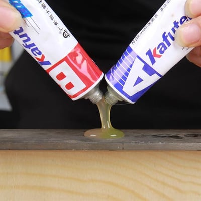 Kafuter Güçlü AB Çok Amaçlı Epoksi Çelik-Ahşap-Metal-Alüminyum Yapıştırıcısı (İran)