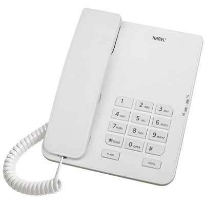 Karel TM-140 Kablolu Ekransız Krem Masaüstü Telefon