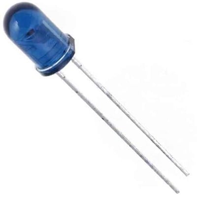 Led Mavi 5 Mm Mercekli