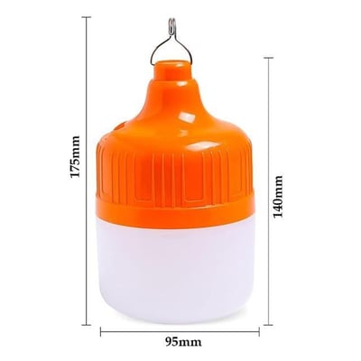 Ledx LN-OR50G 50 Watt TYPE-C Şarjlı Taşınabilir Asma Kancalı Kamp Çadır Lambası 6500K 1200mAh 3 Modlu ABS Malzeme