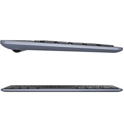 Lenovo Lecoo BK100 Bluetooth V3.0 Çoklu Cihaz Uyumlu Şarj Edilebilir Kablosuz Gri Türkçe Q Klavye