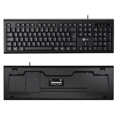 Lenovo Lecoo KB101 USB Kablolu Siyah Türkçe F Klavye (Numpadli)
