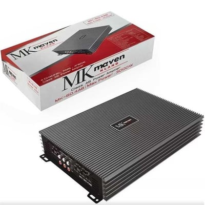 MK MAVEN KLANG MK-60.4AB 4 KANAL 60 W RMS 3000W AB SINIF GÜÇ ARAÇ AMPLİFİKATÖRÜ (OTO ANFİ)