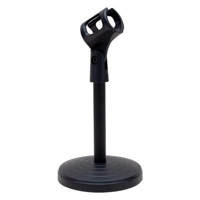Magicvoice DS-101 Metal Masa Üstü Mikrofon Tutacağı (Döküm Ağır Taban, 28mm Klips, Ayarlanabilir Açı)