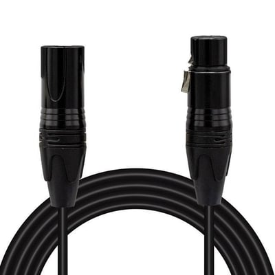 MagicVoice LD381 1 Metre Canon XLR Dişi - Canon XLR Erkek Stereo Plastik Jak Mikrofon Ses Kablosu
