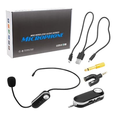 Magicvoice MV-1306H 1 Headset Kablosuz Uhf Telsiz Mikrofon