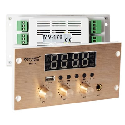 Magicvoice MV-170 USB-BT-Mic. Girişli 4x25W Müzik Kontrol Cihazı