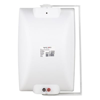 Magicvoice MV-20968 İki Yollu 8 20cm 8 Ohm 250W Trafosuz Beyaz Hoparlör