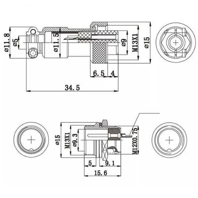 Magicvoice MV-29494 Dişi 4 Pinli Mini Mayk Fiş