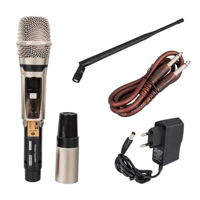 Magicvoice MV21633 2 El Tipi Mikrofonlu 100+100 Kanal Antenli Uhf-Pll Kablosuz Telsiz Mikrofon