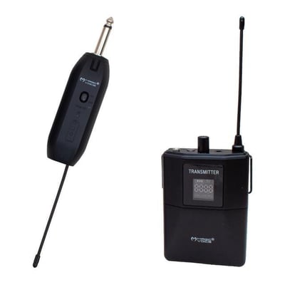 Magicvoice Mv-19599 UHF Kablosuz Enstrüman Uyumlu Jack Girişli İkili Mikrofon Set