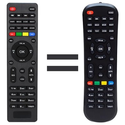 Mersat Vip Full HD Uydu Alıcı Kumandası