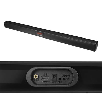 Mikado MD-SB102 Siyah 2x10W 12V/1.5A BT+USB+AUX+TF Kartlı Ev Sinema Soundbar Hoparlör