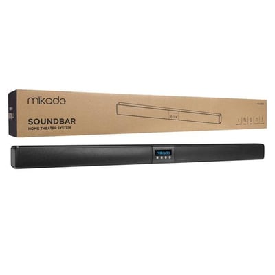 Mikado MD-SB102 Siyah 2x10W 12V/1.5A BT+USB+AUX+TF Kartlı Ev Sinema Soundbar Hoparlör