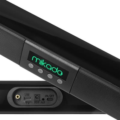 Mikado MD-SB102 Siyah 2x10W 12V/1.5A BT+USB+AUX+TF Kartlı Ev Sinema Soundbar Hoparlör