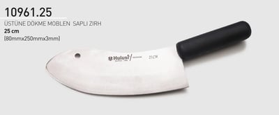 Moblen Saplı Zırh 25 cm Hulusi Bıçak Üstüne Dökme 80mm X 250mm X 3mm 10961.25