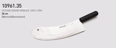 Moblen Saplı Zırh 35 cm Hulusi Bıçak Üstüne Dökme 80mm X 350mm X 3mm 10961.35