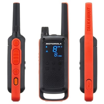 Motorola TLKR-T82 10 Km Siyah PMR El Telsizi 2li Paket