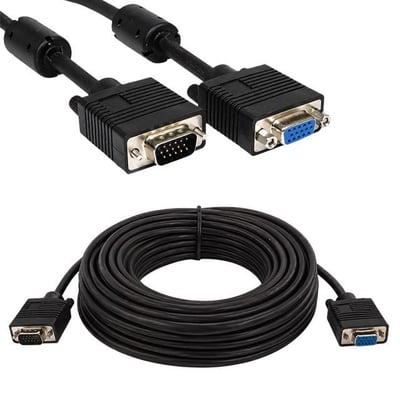 Narita HD15P Erkek/Dişi 15 Pin 30 Metre VGA Görüntü Uzatma Kablosu