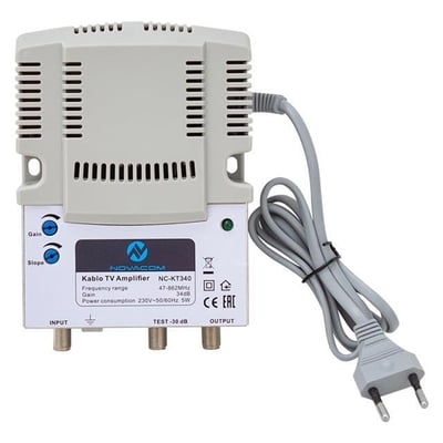 Novacom NC-KT340 47-862 Mhz 34 dB Kablo TV Amplifier Hat Yükseltici