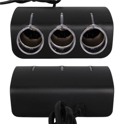 Olesson 1528 12-24V Tek USB Girişli 120W 80cm Kablolu 3LÜ Araç Çakmak Çoklayıcı