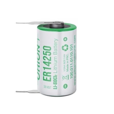 Orion ER14250 H 1/2AA 3.6 Volt 1200mAh Kısa Boy Puntalı Lityum Pil