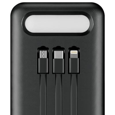 Powerway TX80 80.000mAh Kablolu Dijital Göstergeli Gerçek Fener Işıklı Kamp Siyah Powerbank