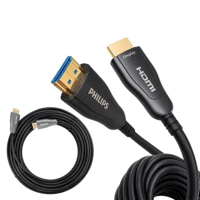 Philips SWR3019W/93 40 Metre 4K 60Hz AOC Fiber Optik HDMI Kablo Çinko Alaşım Gövde