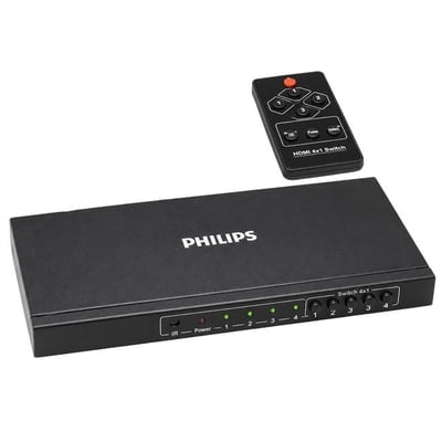 Philips SWR9101W/93 HDMI Quad Multi-Viewer 4-Giriş 1-Çıkış Ekran Bölücü ve Seçici Switch