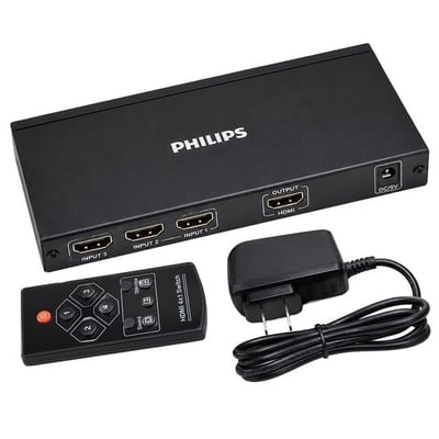 Philips SWR9101W/93 HDMI Quad Multi-Viewer 4-Giriş 1-Çıkış Ekran Bölücü ve Seçici Switch