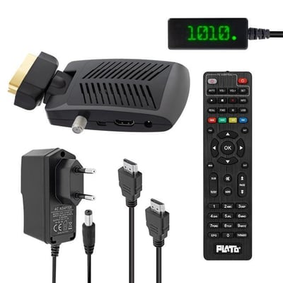 Plato Multi Mini Scart + HDMI Girişli Tkgsli Full HD Uydu Alıcısı