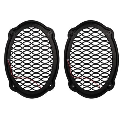 Poke PK-5052 Oval Hoparlör Kapağı Turuncu LED Sabit (2li Paket)