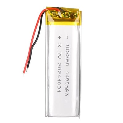 Powermaster PM-29460 3.7V 1.400mAh 102260 Soketsiz Lityum Polimer (Li-Po) Batarya Şarj Edilebilir Pil