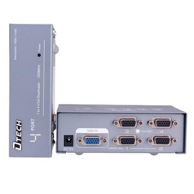 PowerMaster 250Mhz 1TO4 VGA Splitter Dağıtıcı Monitör Çoklayıcı