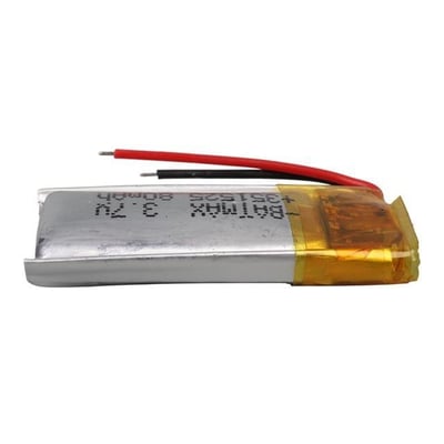 Powermaster PM-29462 3.7V 80mAh 351525 Soketsiz Lityum Polimer (Li-Po) Batarya Şarj Edilebilir Pil