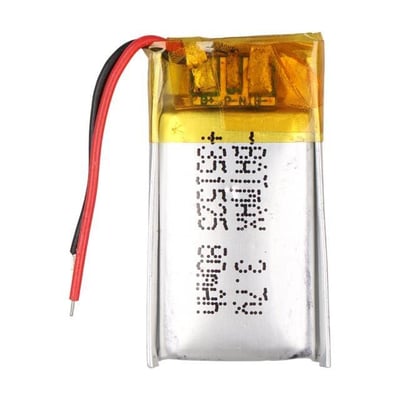 Powermaster PM-29462 3.7V 80mAh 351525 Soketsiz Lityum Polimer (Li-Po) Batarya Şarj Edilebilir Pil