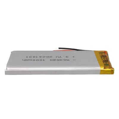 Powermaster PM-29464 3.7V 1.000mAh 503060 Soketsiz Lityum Polimer (Li-Po) Batarya Şarj Edilebilir Pil