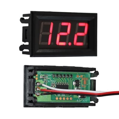PowerMaster IC278-2 Dijital Voltmetre DC 5-100 Volt 3 Pin