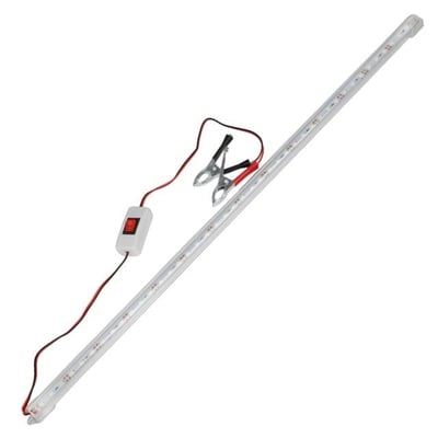 PowerMaster PM-11060 60CM 12V 10W T8 İnce 42 SMD LED 6500K Beyaz Lamba Akü Maşalı Anahtarlı