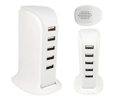 PowerMaster PM-11061 Multiplexer 5 Portlu 20W USB Şarj İstasyonu