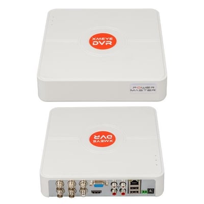 Powermaster PM-12180 4 Kanal 5MP Destekli 1080N H265 Xmeye Video Çıkışlı DVR/XVR Kayıt Cihazı