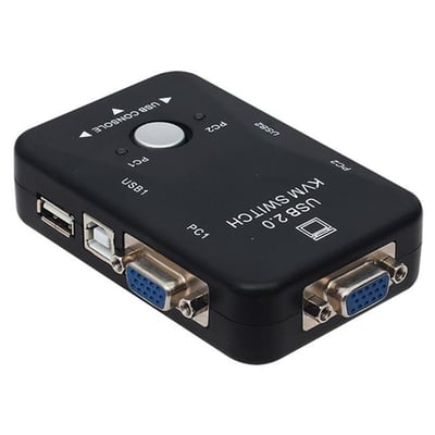PowerMaster PM-12690 2 Kanal VGA KVM Switch (2 Bilgisayarı Tek Elden Yönetin)