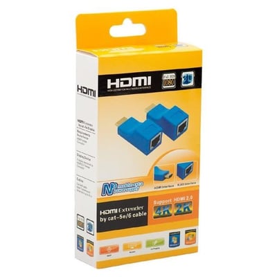 Powermaster PM-18225 30 Metre HDMI 4K Cat5/Cat6/Cat7 Uzatıcı Extender (RJ45 Uzatma - HDMI Kablo Gerekmez)