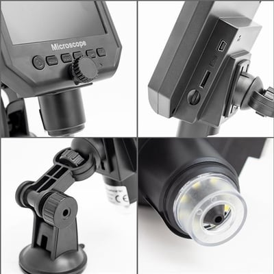 PowerMaster PM-18798 4.3 LCD Ekranlı 3.6 MP Taşınabilir HD Dijital Mikroskop