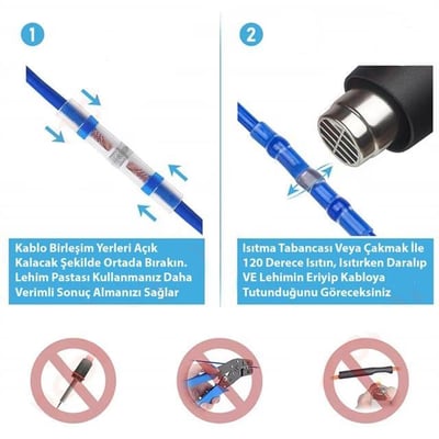 PowerMaster PM-24703 Dahili Lehimli Mühür Makaron 300 Adet 4 Boy Isıyla Daralan Kablo Koruması