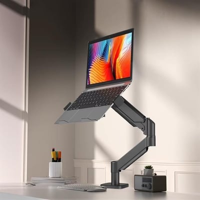 PowerMaster PM-252-J 13-32 Amortisörlü Tek Kol Gaming Monitör Ofis Laptop Notebook Tutucu Masa Stand Askı Aparatı