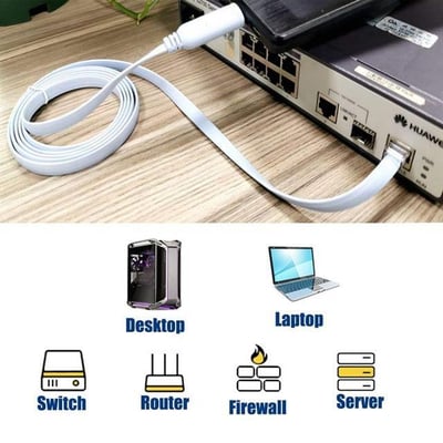 PowerMaster PM-25874 USB FT232RL Chip to RJ45 Ethernet Kablo (1.5 Metre)