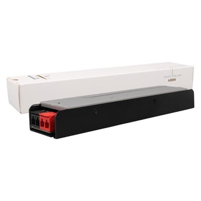PowerMaster PM-26846 12/24/36/48 Volt 11 Amper 400 Watt Metal Kasa Kademeli Adaptör Voltaj Göstergeli 238x51x30mm