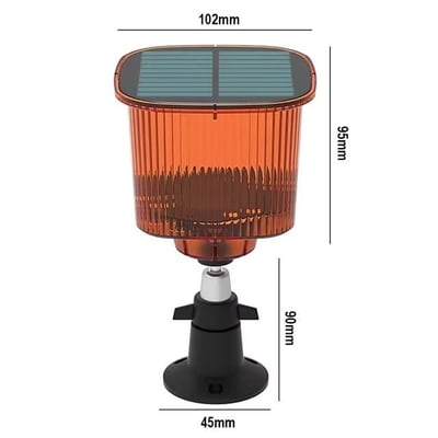 PowerMaster PM-26955 Mikrofonlu Sesli Hayvan Kovucu Alarm Cihazı Solar Panelli